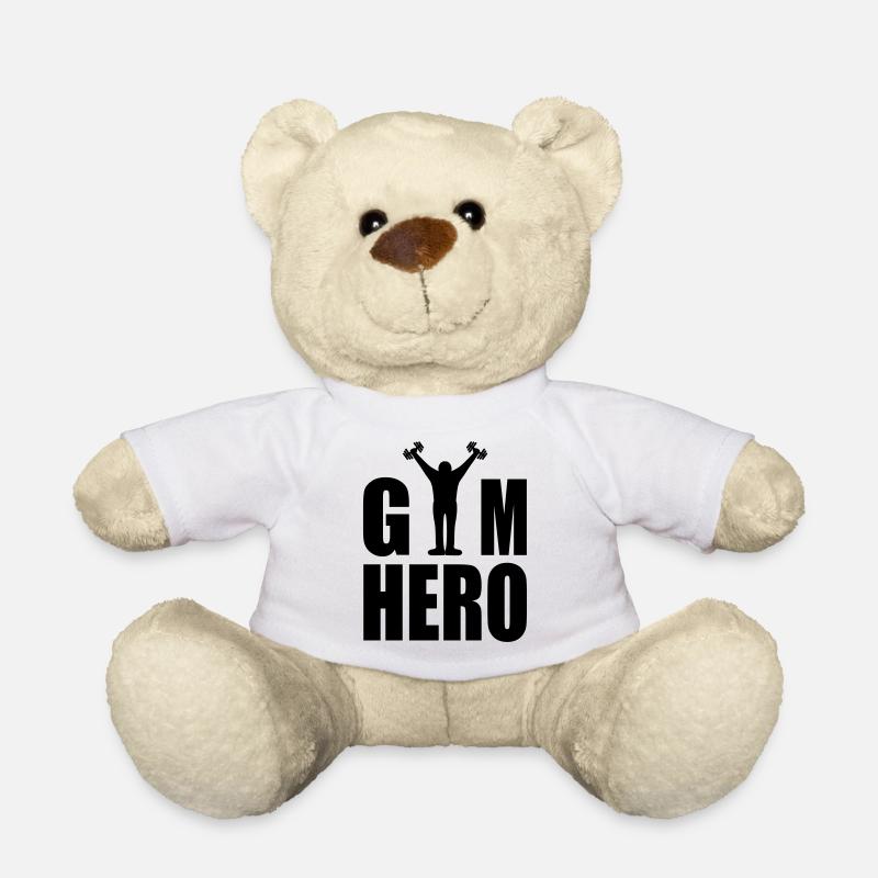 GYM Hero - Teddy Bear - white