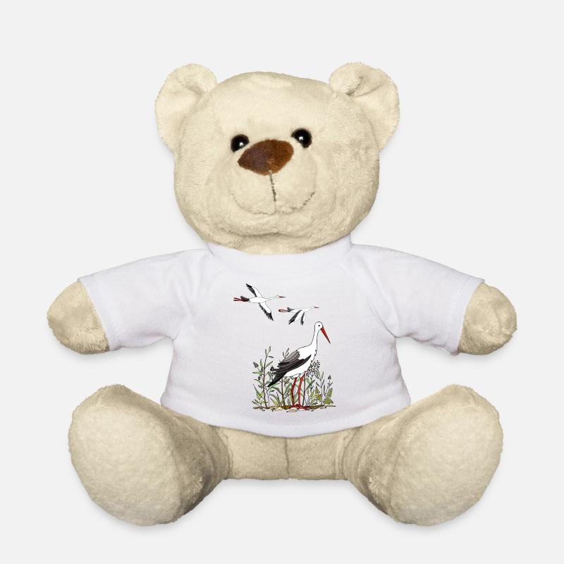 Störche - Teddy - Weiß