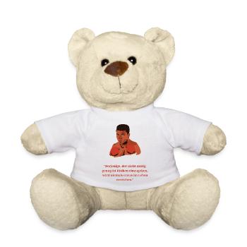 Muhamed Ali über Mut und Risiko - Teddy - Weiß - Vorne