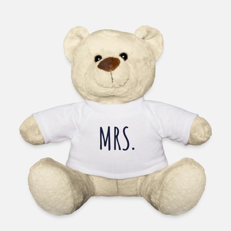 Mr. und Mrs. - Teddy - Weiß