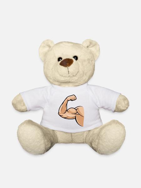 biceps muskel - Teddy - Weiß