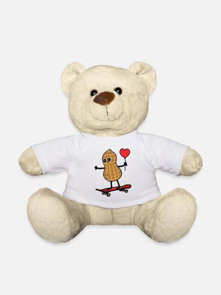 Cacahuètes Patinage Fantastique Enfants Adolescents Sports - Nounours - blanc