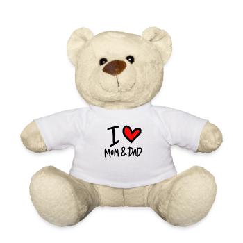 Je suis amoureux et papa - Nounours - blanc - Devant