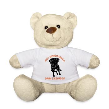 Erst Kennenlernen - Dann Liebhaben - Teddy - Weiß - Vorne