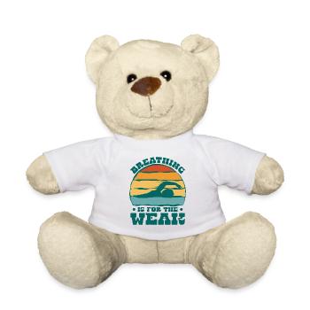 Schwimmen Schwimmlehrer Schwimmerin Schwimmer - Teddy - Weiß - Vorne