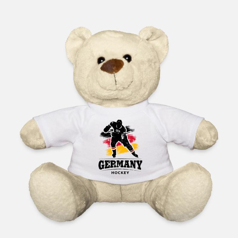EISHOCKEY GERMANY PINSELSTRICHE - Teddy - Weiß