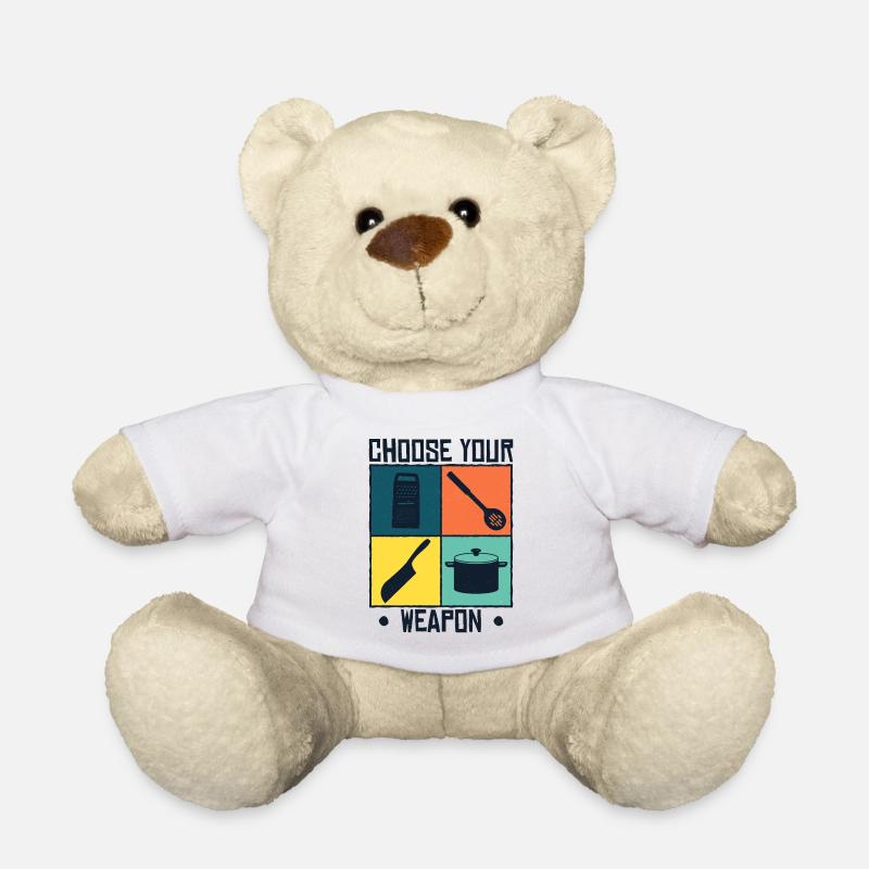 Kochkunst Küchenchef Sternekoch - Teddy - Weiß