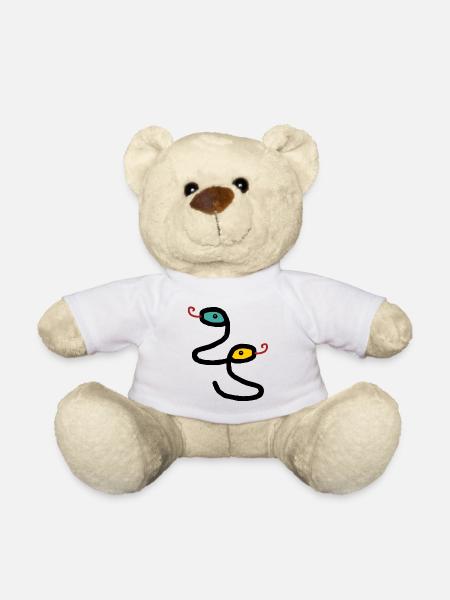 Serpents Reptiles Amphibiens Enfants Serpent - Nounours - blanc