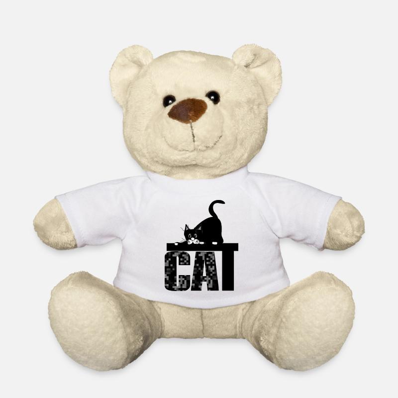 Cat - Teddy Bear - white