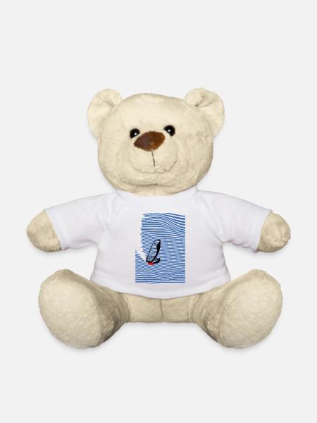 Windsurfers Windsurfing Wave - Teddy Bear - white