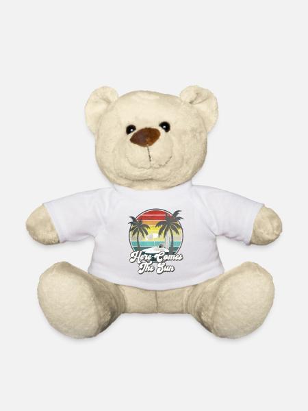 Hier kommt die Sonne - Vintage - Teddy - Weiß