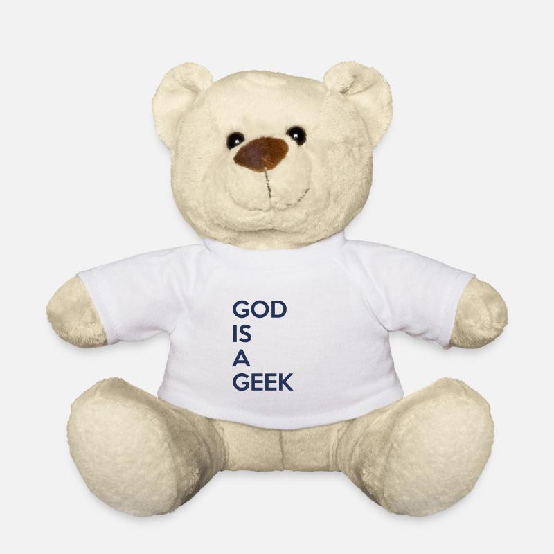 God is a geek - Nounours - blanc