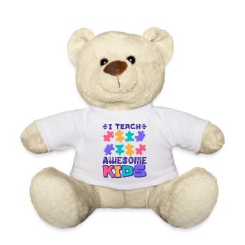 Autism autistic Autism Mama Autism - Teddy Bear - white - Front