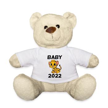 Bébé 2022 - Nouveau-Né 2022 - Cadeau bébé - Nounours - blanc - Devant