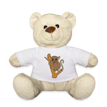 Philippines Goblin Lemur - Teddy Bear - white - Front