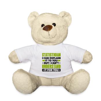 Statistiker Statistik Mathematik Algebra - Teddy - Weiß - Vorne
