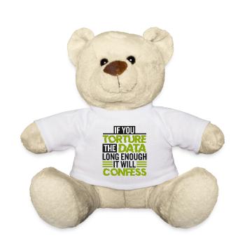 Statistiker und Statistik - Teddy - Weiß - Vorne