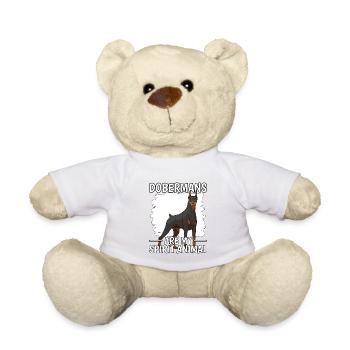 Dobermann Dobermans Are My Spirit Animal - Nounours - blanc - Devant