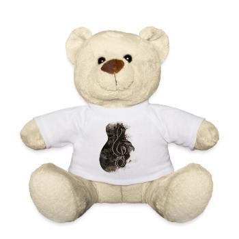 Gitarre Noten - Teddy - Weiß - Vorne