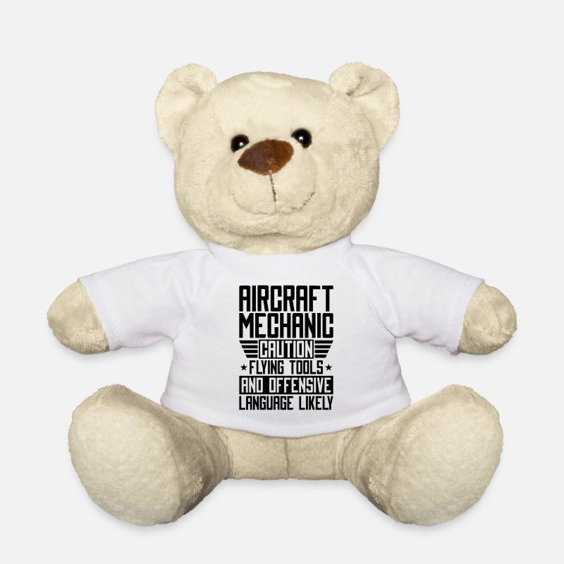 Fluggerätmechaniker Flugzeug Mechaniker Geschenk - Teddy - Weiß