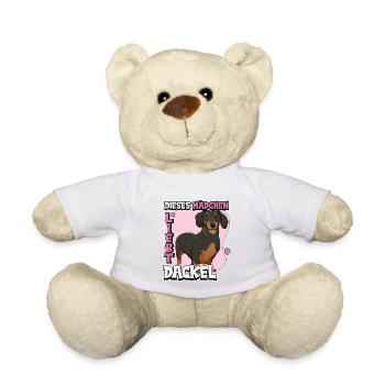 Dackel Dieses Mädchen liebt Dackel - Teddy - Weiß - Vorne