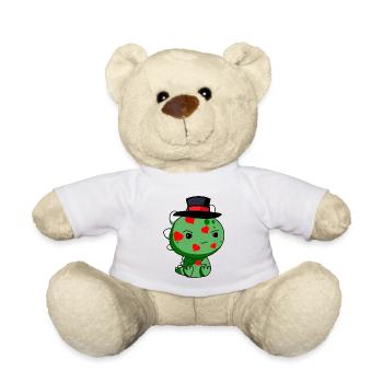Drache Gentleman Herz Verführer Aufreißer Kerl - Teddy - Weiß - Vorne