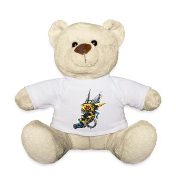 Graver la guêpe - Nounours - blanc - Devant