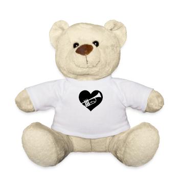 Trompete Trompeter - Teddy - Weiß - Vorne