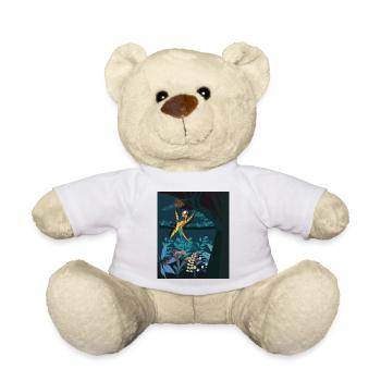 Bunter Papagei - Teddy - Weiß - Vorne
