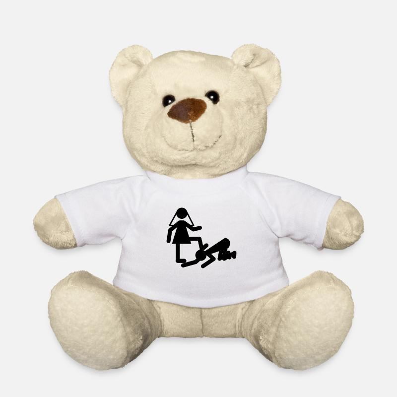 JGA Braut Bräutigam Heirat Game Over Geschenk - Teddy - Weiß