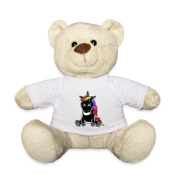 Licorne maléfique et sinistre et corrompue - Nounours - blanc - Devant