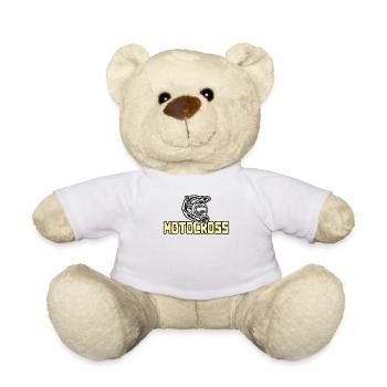 Motocross - Teddy Bear - white - Front