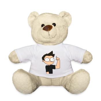 Chiby marv finger raised - Teddy Bear - white - Front