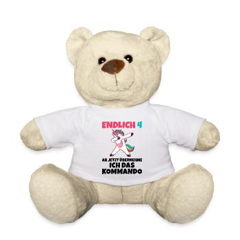Endlich 4 ab jetzt übernehme ich das Kommando - Teddy - Weiß - Vorne
