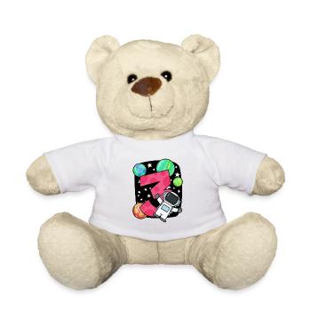 3 anniversaire garçon - 3 ans - J’ai 3 ans - Nounours - blanc - Devant