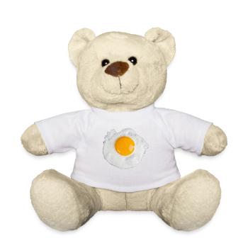Egg Fried Egg Scrambled Eggs Breakfast Egg for Toast - Teddy Bear - white - Front