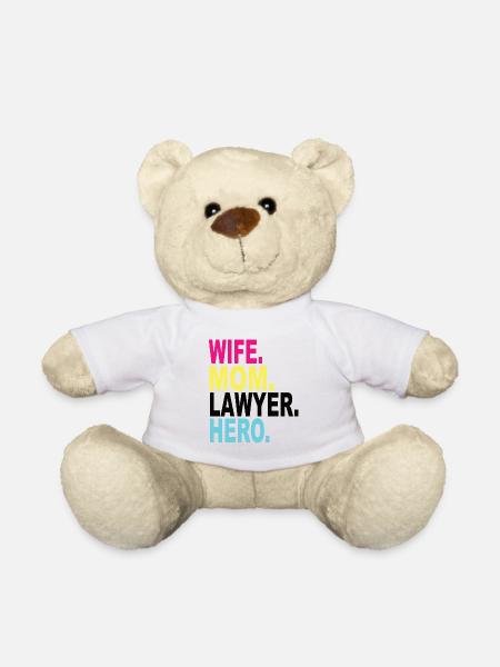 Wife Mom Lawyer Hero - Teddy - Weiß