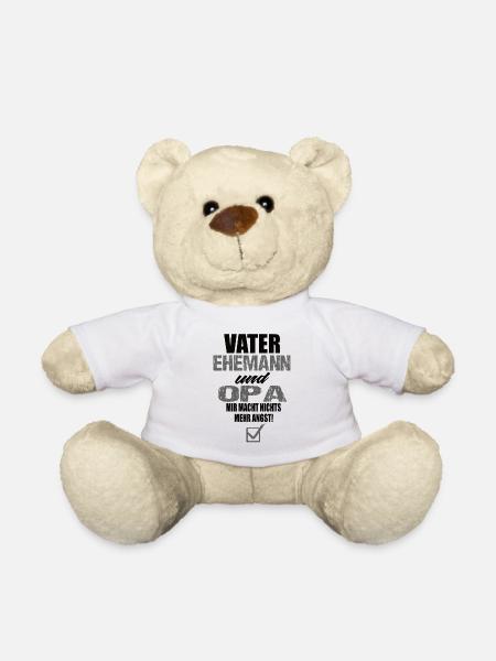 Vater Ehemann und Opa - Teddy - Weiß