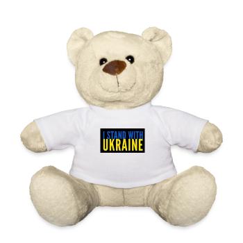Ukraine - Teddy Bear - white - Front