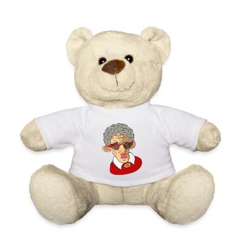 Vieille dame cool! - Nounours - blanc - Devant