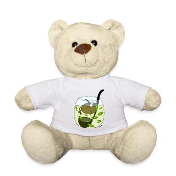 Beaked fruit, kiwi-kiwi hybrid, in kiwibowle - Teddy Bear - white - Front