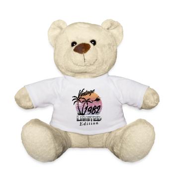 Vintage 1982 Limited Edition - Teddy Bear - white - Front