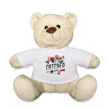 Baseball Fan Catcher Vintage - Nounours - blanc - Devant