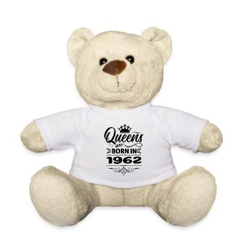 Queens Are Born In 1962 - Teddy - Weiß - Vorne