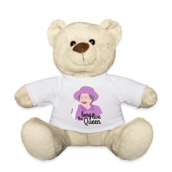 Long live Queen Elizabeth II - Teddy Bear - white - Front