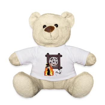 Okkult Spirituell Satan Ritual Zauberer Dark Magie - Teddy - Weiß - Vorne