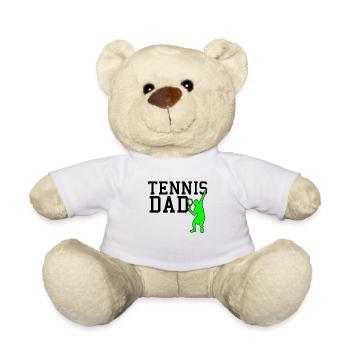 papa tennis - Nounours - blanc - Devant