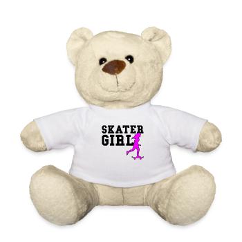 skater girl - Teddy Bear - white - Front