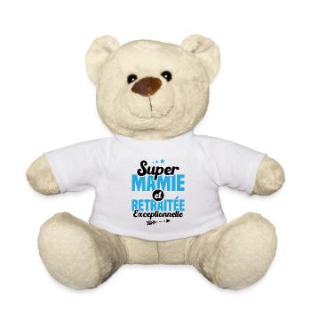 Super mamie et retraitée exceptionnelle - Nounours - blanc - Devant