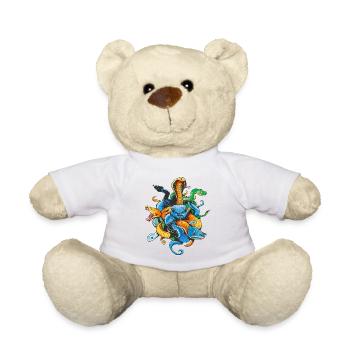 Propriétaire de serpent Reptile Keeper Retro - Nounours - blanc - Devant